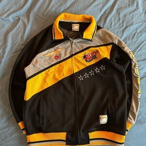 Vintage 90s Mecca All Star Basketball Full Zip Jacket Y2K Size XL Embroidered